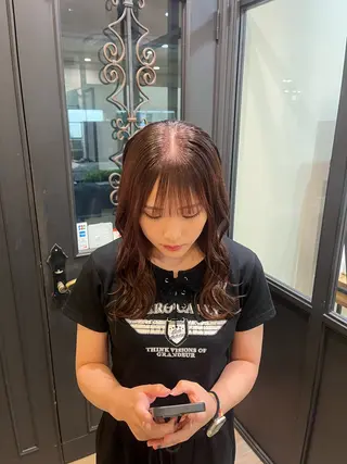 セミロング みゆ/カラー モデル募集中🎀🤍のヘアスタイル