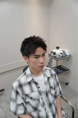 ショート メンズ vicca ekolu所属・わこ★骨格診断カット 早朝➕仕事終わりＯＫのヘアスタイル