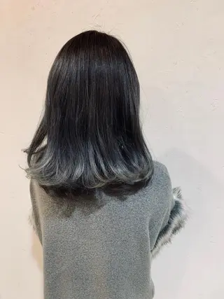 セミロング 西新/siohair 似合わせ/石尾刻矢のヘアスタイル