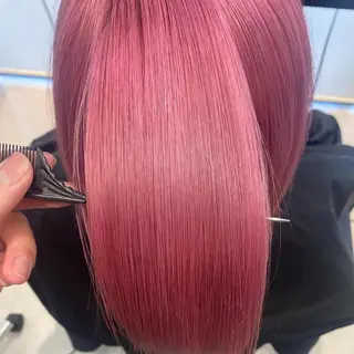 ミディアム カラー SALOWIN新宿三丁目East3階所属・アイドルヘア 💓清水拓実のヘアスタイル