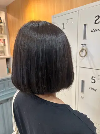 ミディアム 艶髪✨️スパ🫧 荒谷千夏のヘアスタイル