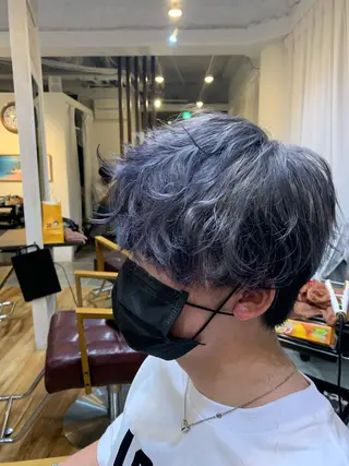 ショート CECIL hair なんば店所属・メンズパーマ 艶髪☆店長☆有馬のヘアスタイル