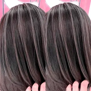 ミディアム 縮毛/レイヤー 韓国/橋口のヘアスタイル