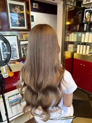 カラー カット/ピンク/ ラベンダー/長谷恵花のヘアスタイル