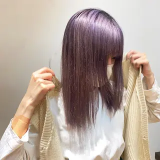 ミディアム カラー 美髪改善・ブリーチ tadasuke⭐️のヘアスタイル