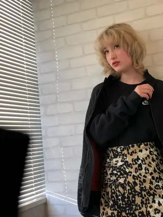 ミディアム カラー パーマ ヘアアレンジ メンズ キッズ ネイル マツエク・マツパ premier modelsのヘアスタイル