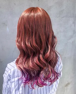 ロング カラー NAGON STYLE  MICI所属・佐藤 美聡のヘアスタイル