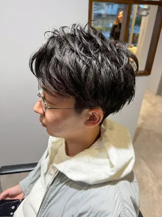 ショート メンズ 長野/メンズパーマ 🔥田中滉🔥のヘアスタイル