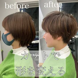 ショート ショート、ボブ特化 長島智彦のヘアスタイル