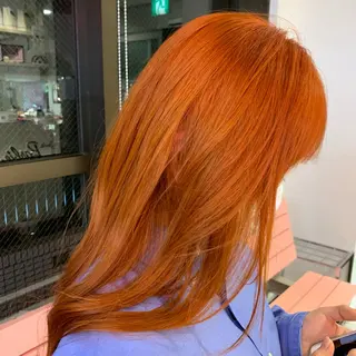 ロング カラー ヘアアレンジ 🍒暖色✖️レイヤー ／Haruna🍒のヘアスタイル