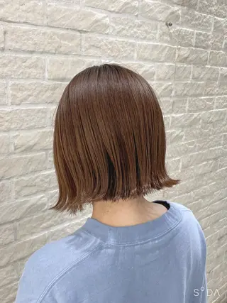 ミディアム 🪞髪質改善カラー× レイヤー河村真聖🪞のヘアスタイル