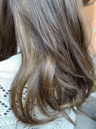 セミロング カラー 木村 昇のヘアスタイル