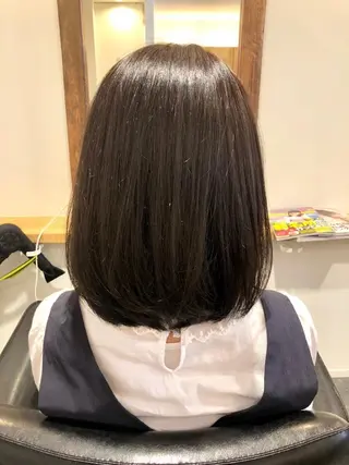 ミディアム カラー 髪質改善 十河　勇作のヘアスタイル