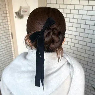 ミディアム ヘアアレンジ 褒められヘアメイク /ボブ女子🐶みおのヘアスタイル