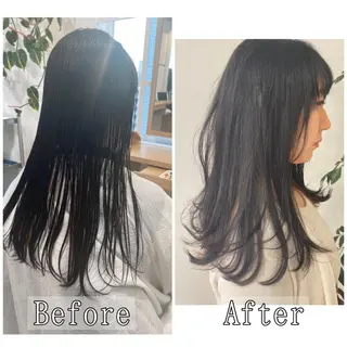 セミロング ツヤ髪 /髪質改善 松岡将太郎のヘアスタイル