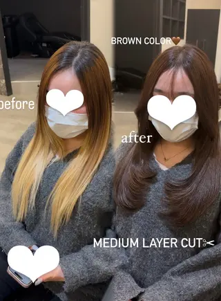ロング レイヤーカット/韓国 ヘア/LILICAのヘアスタイル