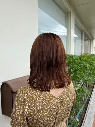 セミロング カラー 長尾ゆりの/ボブ/ ベージュ/ハイトーンのヘアスタイル