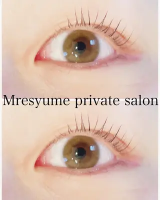 マツエク・マツパ Mresyume MAYUのマツエク・マツパデザイン