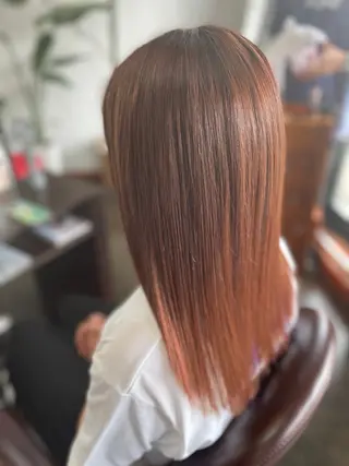 セミロング カラー yoko ⭐︎のヘアスタイル