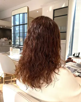 ロング パーマ ELLE salon サエのヘアスタイル