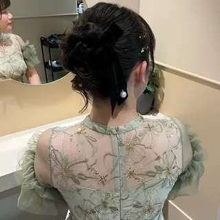 セミロング ヘアアレンジ 🫧tomoka 透明感カラー🫧のヘアスタイル