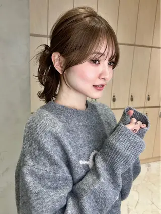 ロング 【韓国/レイヤー/ カラー】新井 望乃果のヘアスタイル