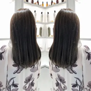 セミロング カラー 天野 涼のヘアスタイル