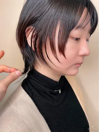 ショート レイヤーカットのプロ 大人ヘア宮森貴志のヘアスタイル