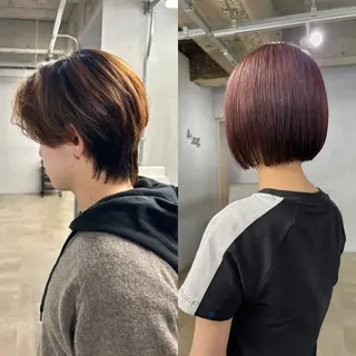 ショート カラー メンズ メンズ/ダブルカラー /パーマ/来栖慧💈のヘアスタイル