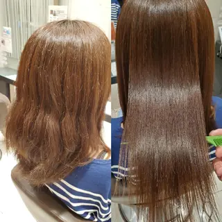 セミロング パーマ EARTH 池田 雄太のヘアスタイル