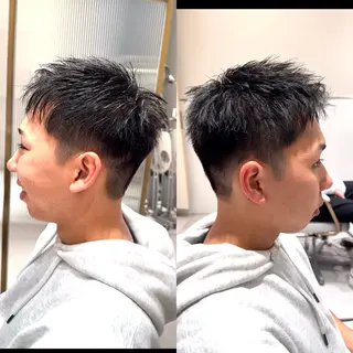 メンズ くびれショート/パー マ/🐬永井瑠栞🐬のヘアスタイル