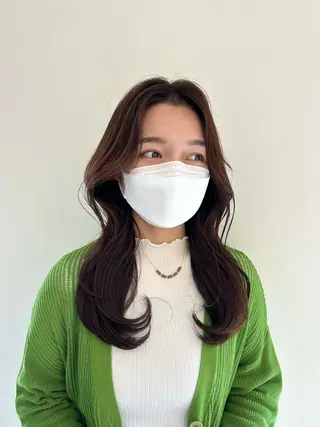 セミロング 韓国🇰🇷ボブ✂︎ レイヤー✂︎三吉明人のヘアスタイル