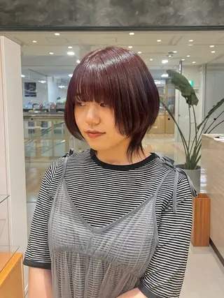 ショート カラー 🫧艶髪、暖色カラー 🫧Harukaのヘアスタイル