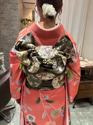 Rinka暖色カラー /縮毛矯正/梅田のマツエク・マツパデザイン