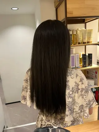 セミロング GARTE所属・巻ける縮毛矯正 艶カラー/れむのヘアスタイル