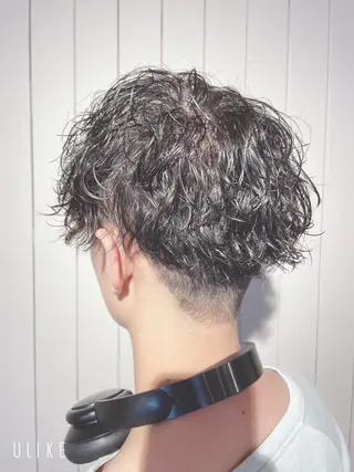 ショート パーマ メンズ ❣️モードケイズ塚口 和田一将のヘアスタイル