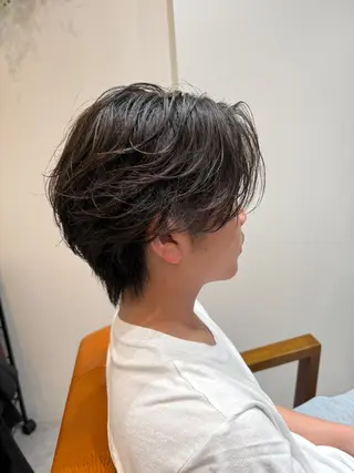 ショート パーマ メンズ Agu hair lua 上越高田西店所属・佐藤祐輔 メンズパーマのヘアスタイル