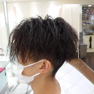 パーマ メンズ ショート 🐺一ノ瀬 凌 / デザインウルフ🐺のヘアスタイル