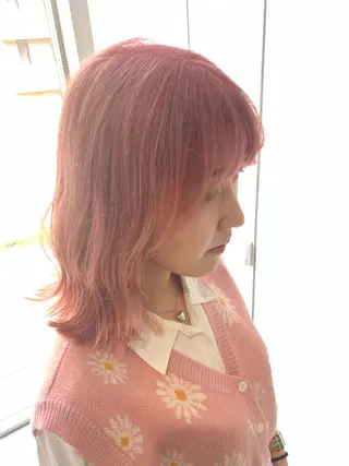 ミディアム カラー 園田 将士のヘアスタイル