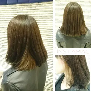 ミディアム カラー 嶋田 ゆきのヘアスタイル