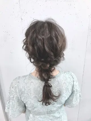セミロング ヘアアレンジ 新井 広樹のヘアスタイル