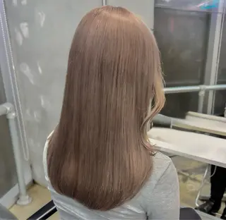 セミロング カラー ヘアアレンジ 💗💗韓国レイヤー yu-ki💗💗のヘアスタイル