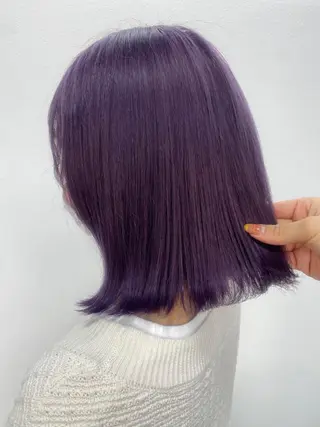 ミディアム カラー ✴︎ヒラガカナ✴︎ ECLAT HAIRのヘアスタイル