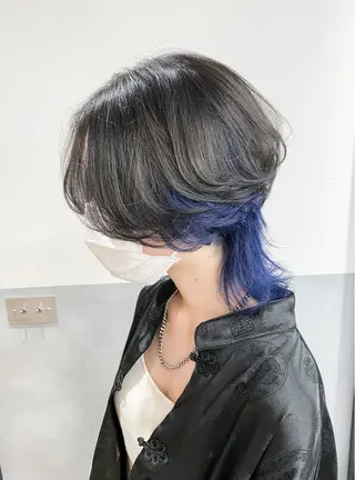 ミディアム 常山 篤志のヘアスタイル