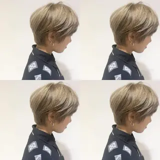 ショート カラー 竹内啓太 ボブのヘアスタイル