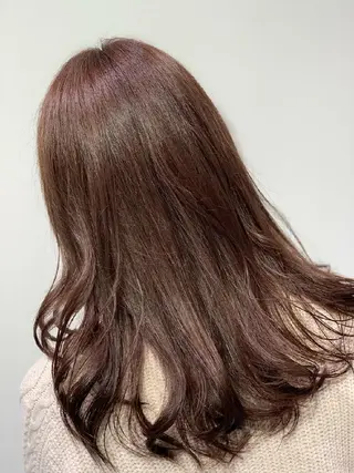 ロング カラー 染野 匠のヘアスタイル