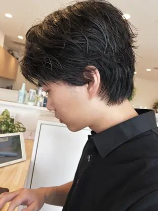 ショート メンズ メンズハイトーン/栄 /イトウタケルのヘアスタイル