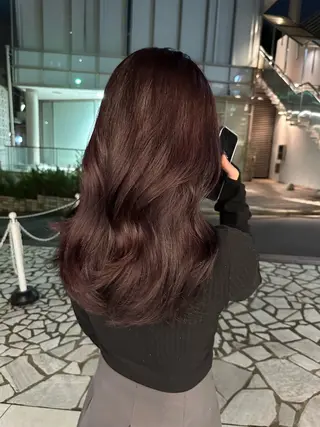 セミロング カラー 韓国ヘア🦢🖤 Sayumiのヘアスタイル