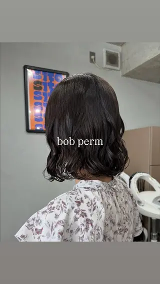 ミディアム パーマ リタッチ レディース パーマ/ 育斗のヘアスタイル