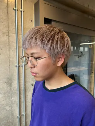 カラー ヘアアレンジ メンズ 傷ませないカラー・ ボブ・リクト💥のヘアスタイル